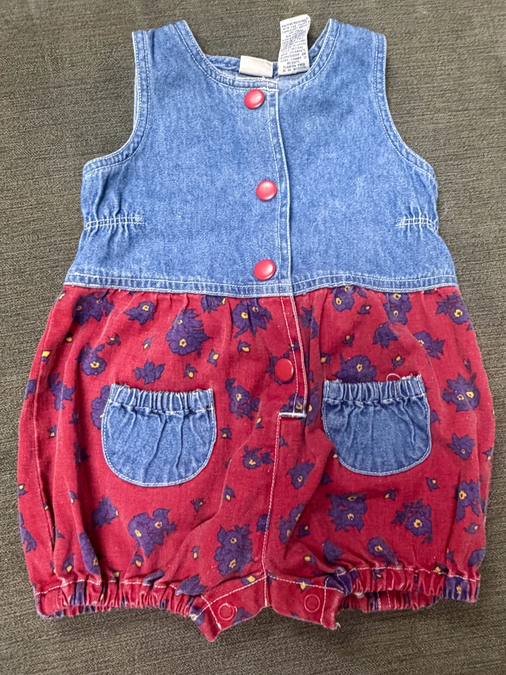 Vintage 90s Arizona Jean Co baby bubble romper